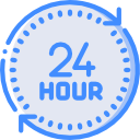 a clock with arrows looping around it with the words 