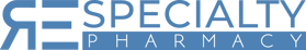 River's Edge Specialty Pharmacy logo in blue